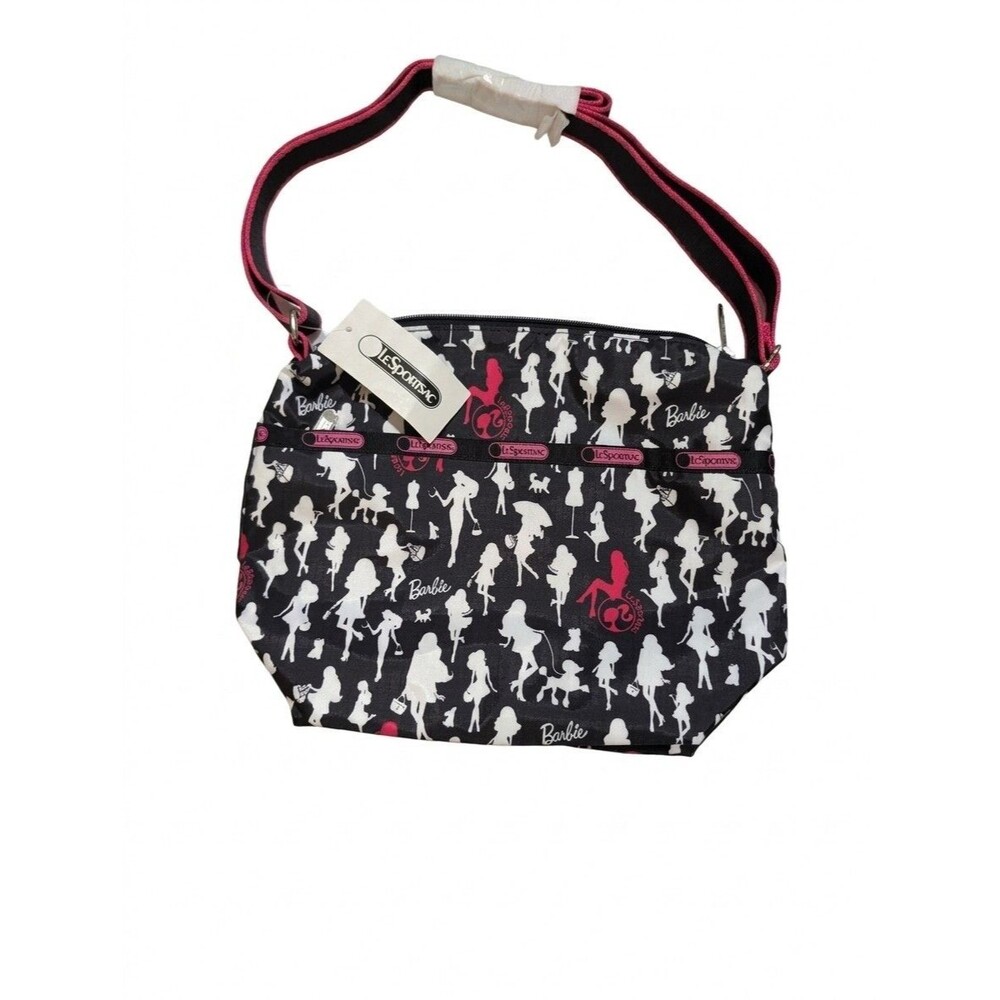 NWT LeSportsac x Barbie Limited Edition Crossbody Shoulder Bag Black Pink